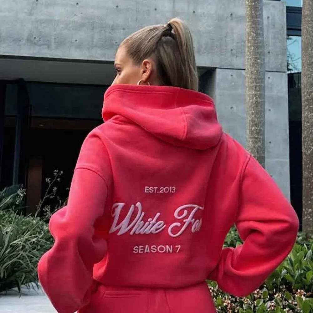 MINT White Fox Boutique Season 7 Oversized Hoodie Sorbet Size M/L - Picture 2 of 7